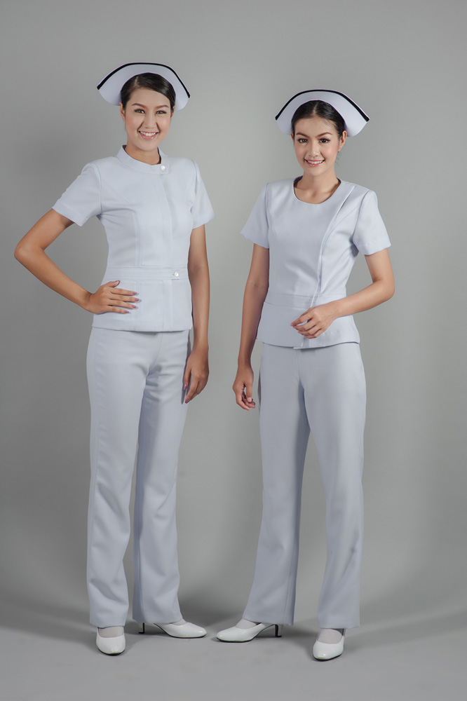 1A0026 เสื้อคอกลมป้าย สาบซ่อน ตัดต่อเอว